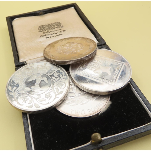 1055 - Four  Silver Commemorative Coins