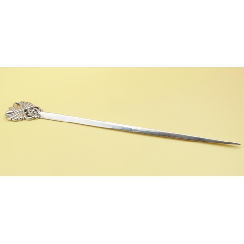 1058 - Silver Letter Opener 19cm Long