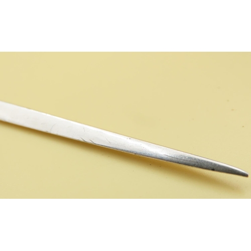 1058 - Silver Letter Opener 19cm Long