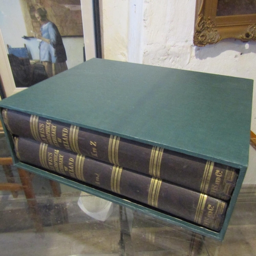 106 - Topographical Dictionary of Ireland by Samuel Lewis 2nd Edition Two Volumes Leather Bound Gilt Toole... 