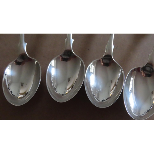 1079 - Set of Six Silver Table Spoons Each 18cm Long