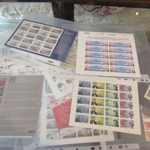 11 - Large Quantity of Various Stamps Full Sheets with Folder and Rest