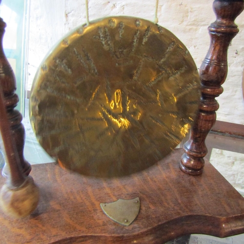 113 - Edwardian Table Gong with Original Beater