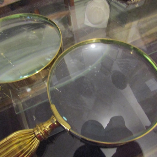 121 - Pair of Brass Handled Magnifying Glasses