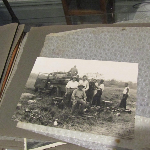 122 - Large Quantity of Edwardian Black and White Safari Photographs contained within Album Approximately ... 