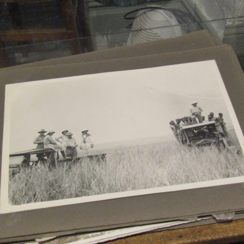 122 - Large Quantity of Edwardian Black and White Safari Photographs contained within Album Approximately ... 