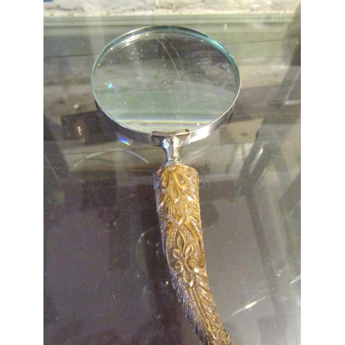 140 - Horn Handled Magnifying Glass