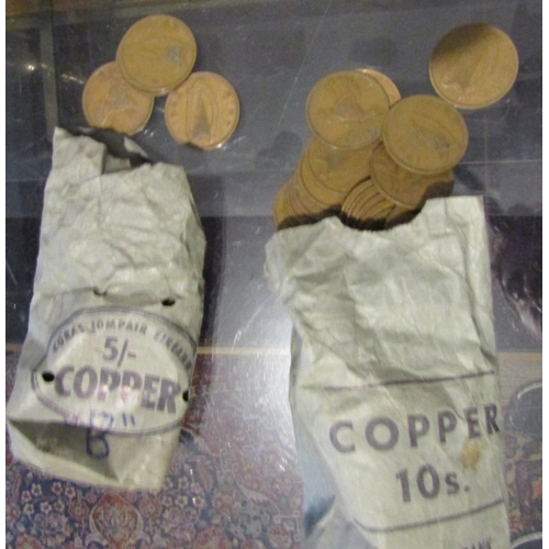 147 - Two Bags of Old Irish Coinage Quantity as Photographed