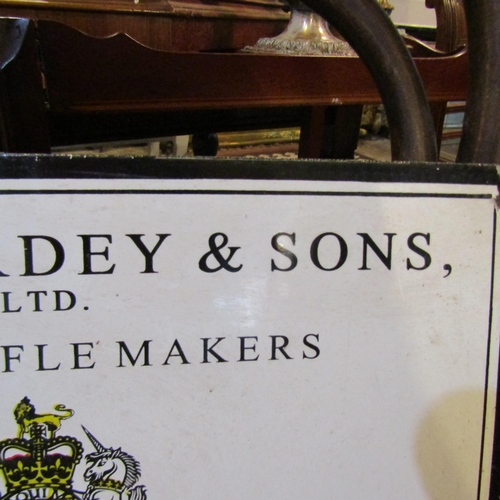 174 - James Purdey and Sons Gun Makers Sign Enamel on Metal Approximately 14 Inches Wide