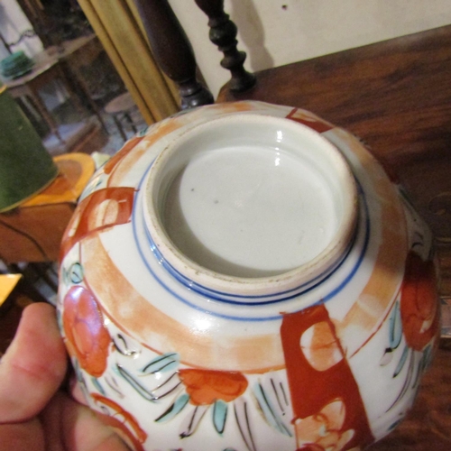 183 - Two Imari Bowls Largest Approximately 10 Inches in Diameter One with Chipped to Rim