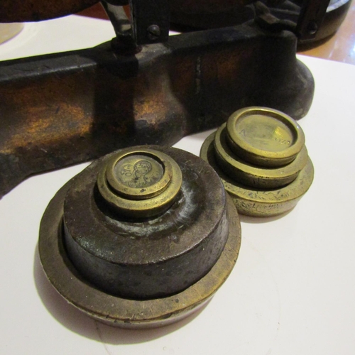 192 - Old Kitchen Scales with Original Weights