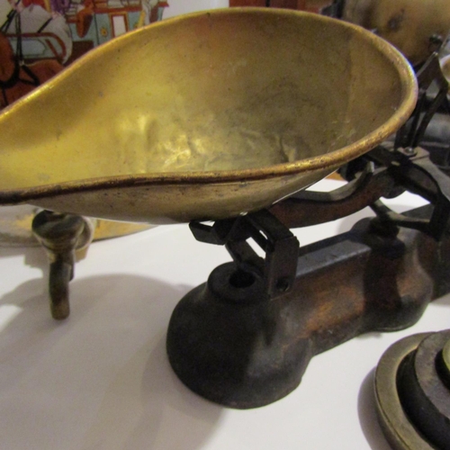 192 - Old Kitchen Scales with Original Weights