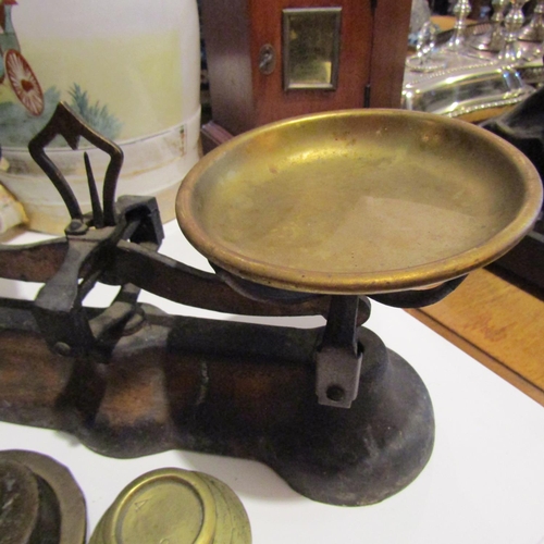 192 - Old Kitchen Scales with Original Weights