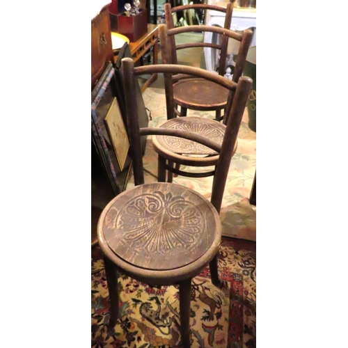 198 - Three Antique French Bentwood Chairs