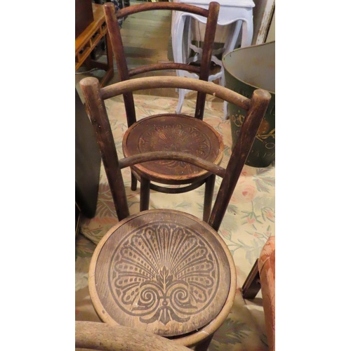 198 - Three Antique French Bentwood Chairs