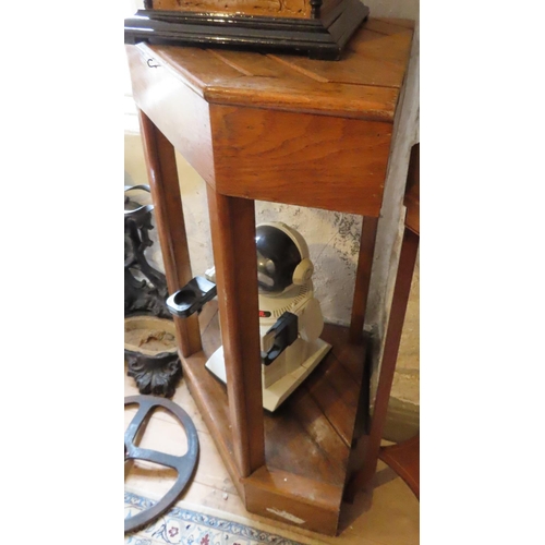 200I - Corner Pedestal Stand Edwardian Approximately 40 Inches High