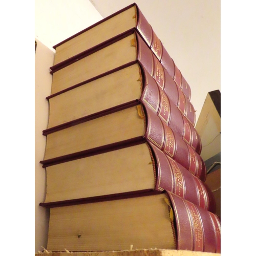 200O - Six Volumes Concerning French Literature Moroccan Leather Bound Gilt Tool