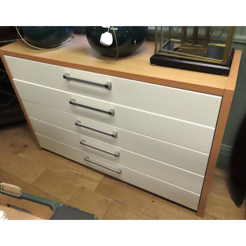 229 - Modern Chest of Five Long Drawers