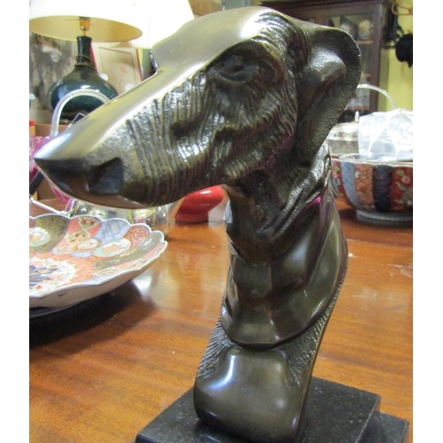 584 - Pair of Bronze Whippet Book Rests Each Approximately 6 Inches High