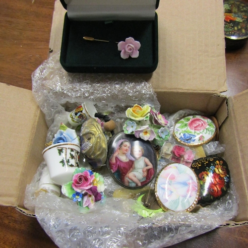 597 - Collection of Various Porcelain Items Quantity as Photographed Contained Within Cardboard Box