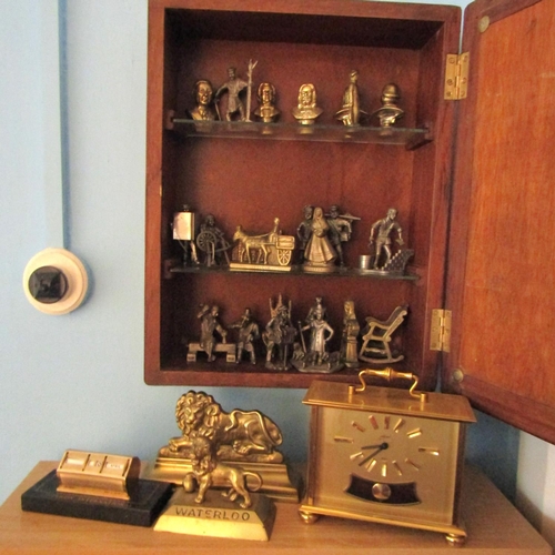 614 - Various Brass Figures, etc. Including Lion