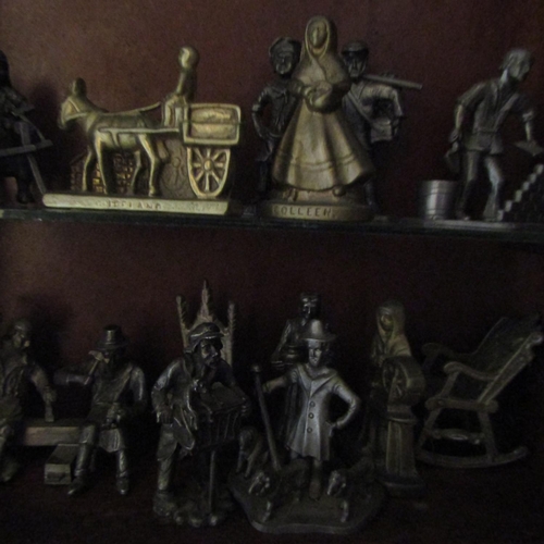 614 - Various Brass Figures, etc. Including Lion