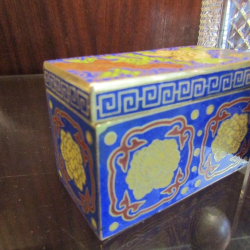 63 - Two Finely Worked Cloisine Decorated Table Boxes