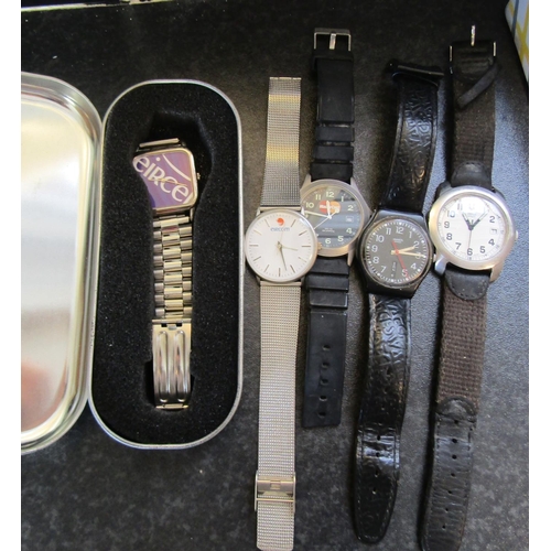 657 - Various Branded Wrist Watches Including Eircell and Eircom Quantity as Photographed