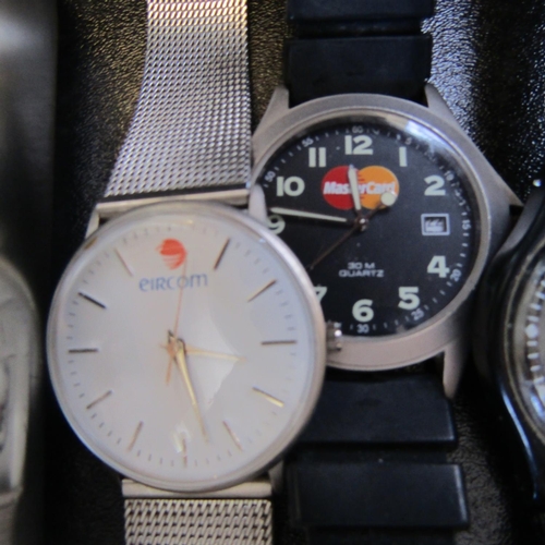 657 - Various Branded Wrist Watches Including Eircell and Eircom Quantity as Photographed