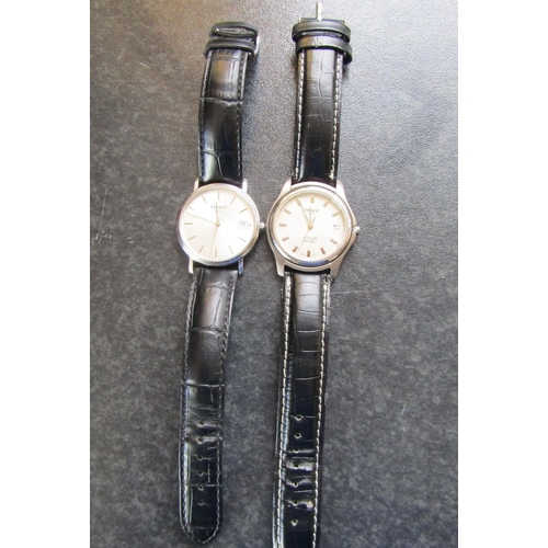 659 - Two Tissot Gentleman's Wrist Watches One Titanium PR Model Date Apertures