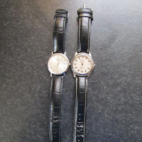 659 - Two Tissot Gentleman's Wrist Watches One Titanium PR Model Date Apertures