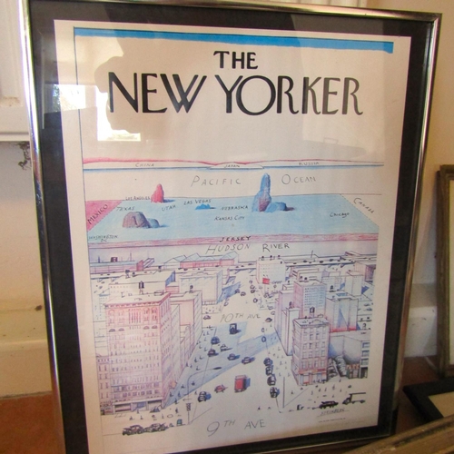 684 - A Collection of Various Prints and Water Colours Including New Yorker Magazine Cover Vintage and Ori... 