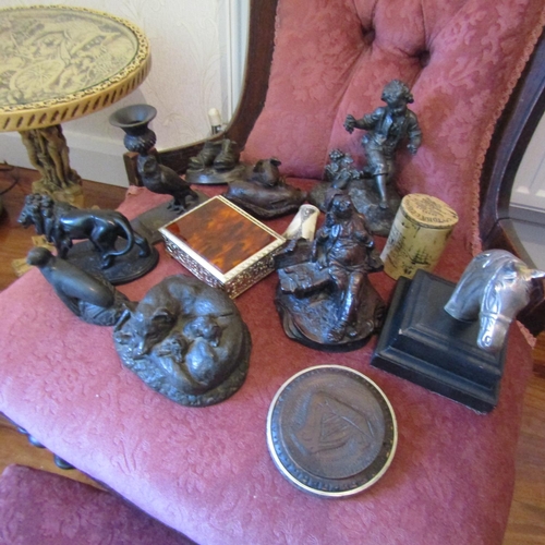 705 - Collection of Various Sculptures, etc. Including Jeanne Rynhart Quantity as Photographed