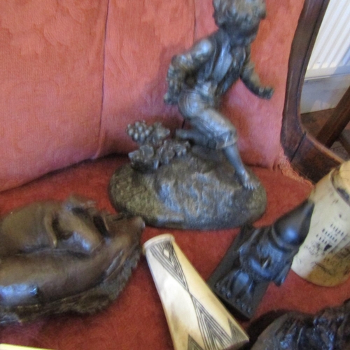 705 - Collection of Various Sculptures, etc. Including Jeanne Rynhart Quantity as Photographed