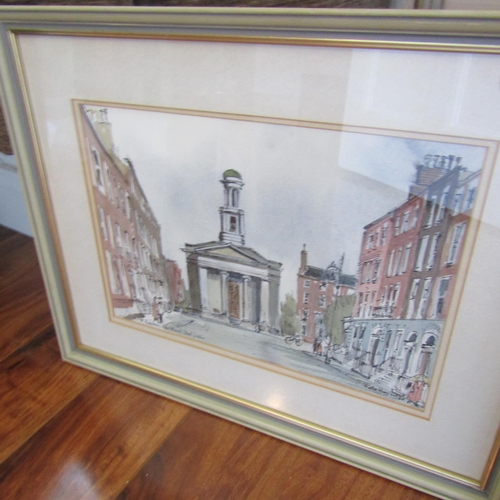 713 - Original Water Colour Peppercanister Church Dublin and Original Water Colour Titled The River Secret... 