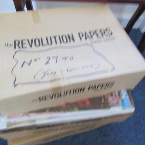 714 - Three Boxes The Revolution Papers Quantity as Photographed