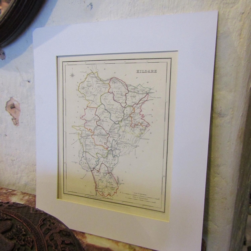 97 - Antique Map of Kildare Approximately 9 Inches High x 8 Inches Wide