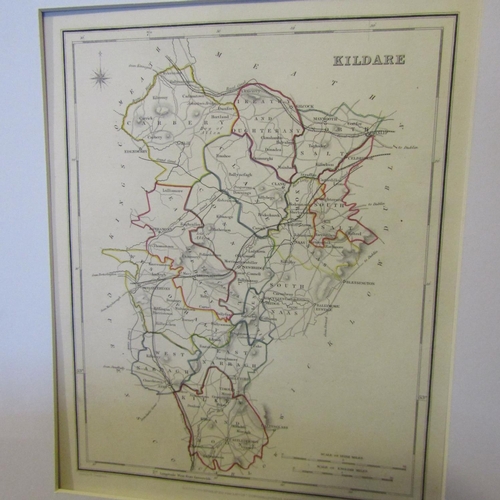 97 - Antique Map of Kildare Approximately 9 Inches High x 8 Inches Wide