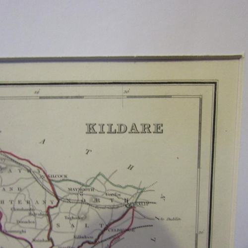 97 - Antique Map of Kildare Approximately 9 Inches High x 8 Inches Wide