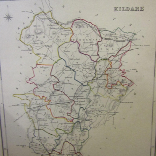 97 - Antique Map of Kildare Approximately 9 Inches High x 8 Inches Wide