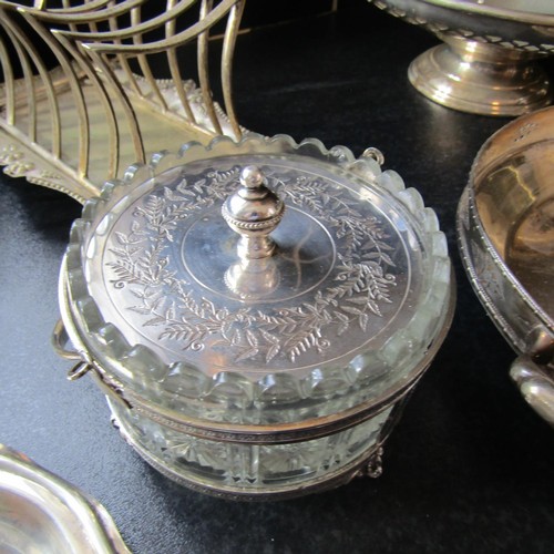 674 - Large Quantity of Various Silver Plate Including Toast Racks, etc.  Quantity as Photographed