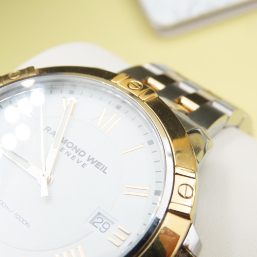 109 - Raymond Weil Geneva Gentlemans Bi Metal Wristwatch As New Purchased New Keanes Jewellers Cork e1600 ... 