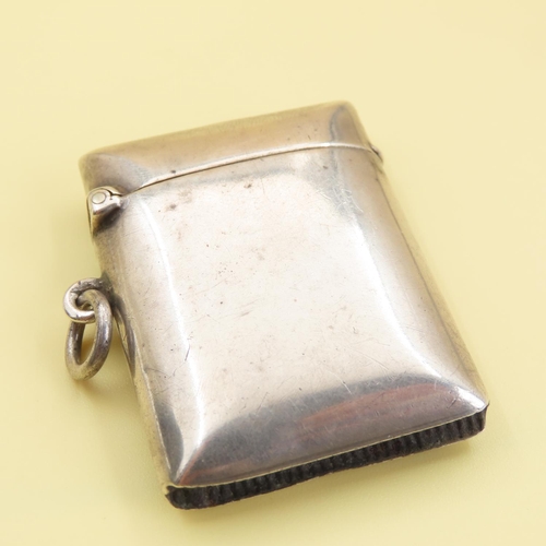 244 - Silver Vesta Case Hinged Top Striker to Base