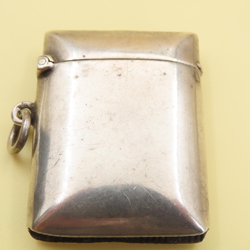 244 - Silver Vesta Case Hinged Top Striker to Base