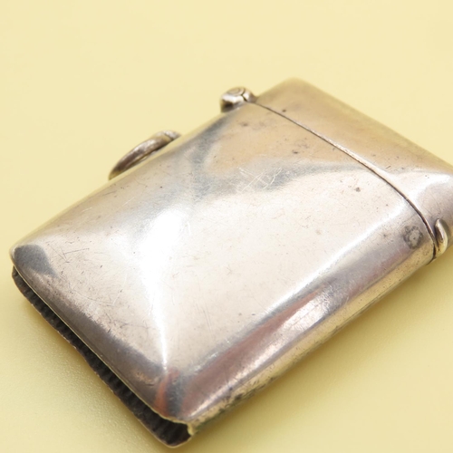 244 - Silver Vesta Case Hinged Top Striker to Base