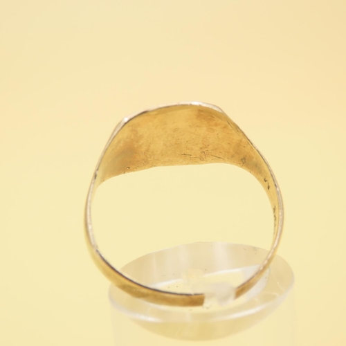 249 - Panel Ring 9 Carat Yellow Gold Size T