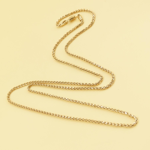 9 Carat Yellow Gold Fancy Link Chain 50cm Long