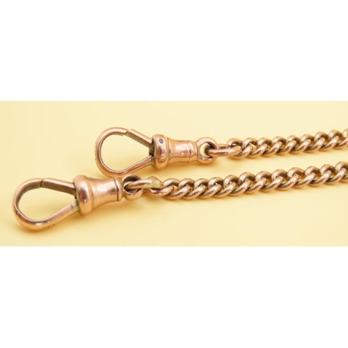 28 - 9 Carat Rose Gold T- Bar Necklace 44cm Long  26.4 Grams