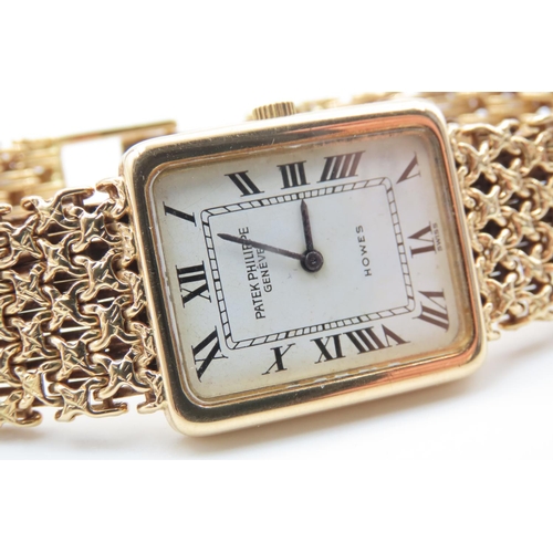 322 - Patek Philippe 18 Carat Yellow Gold Gentlemans Wristwatch Bracelet Original Roman Numerial Decorated... 