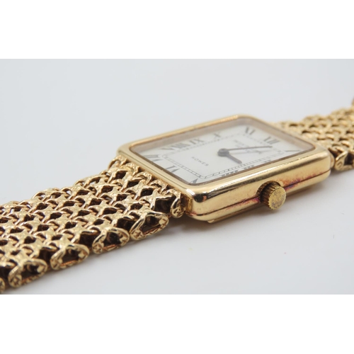 322 - Patek Philippe 18 Carat Yellow Gold Gentlemans Wristwatch Bracelet Original Roman Numerial Decorated... 